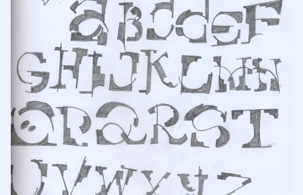 futuristic letters font
