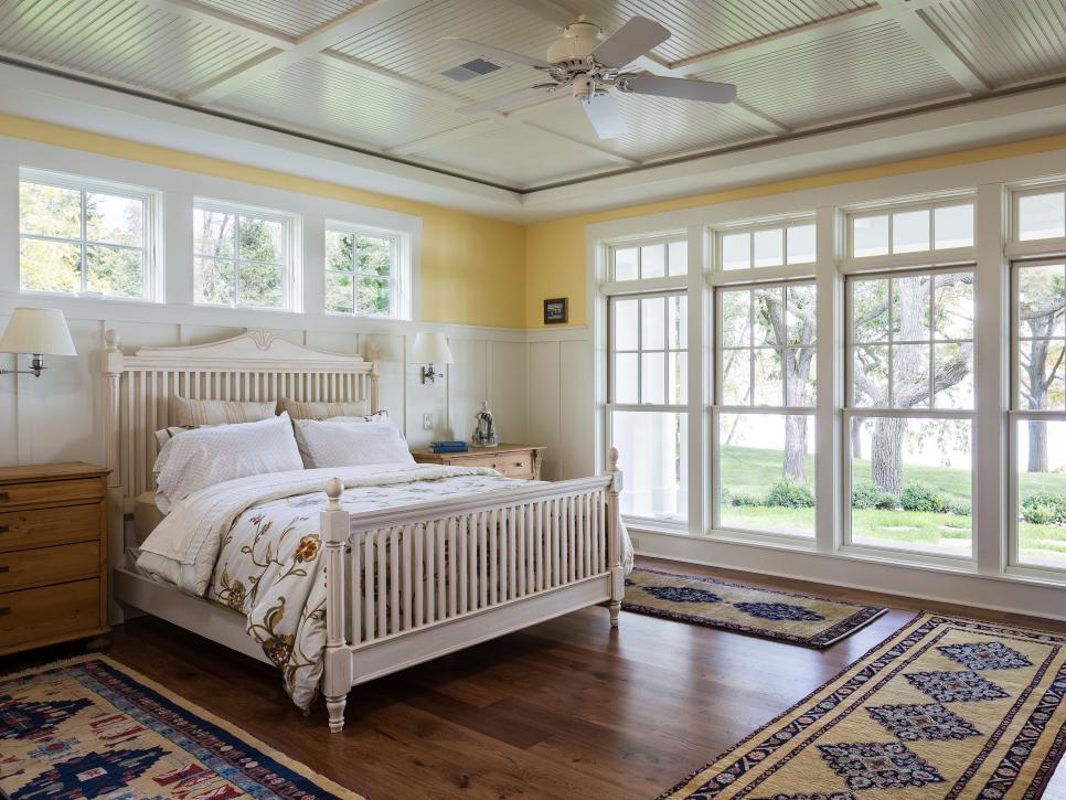 bright and airy master bedroom idea