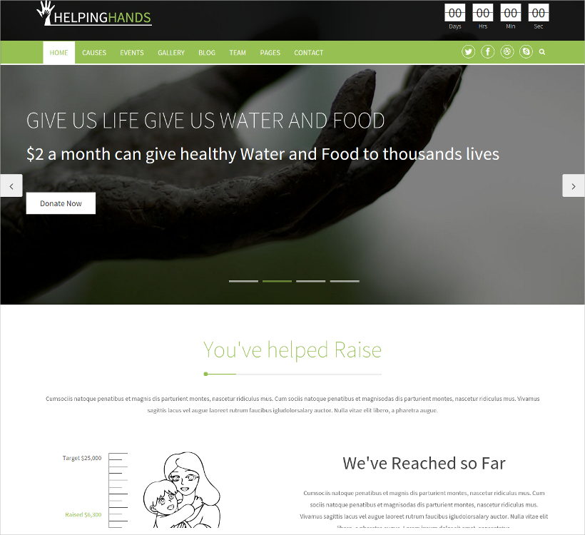 ngo charity html5 template
