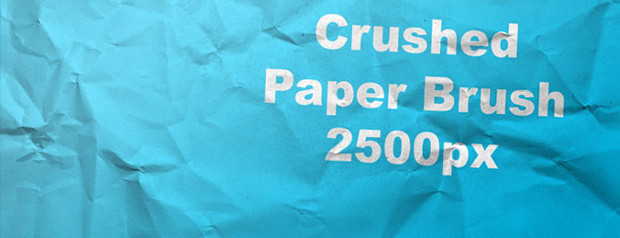 blue color crushed paper brushes