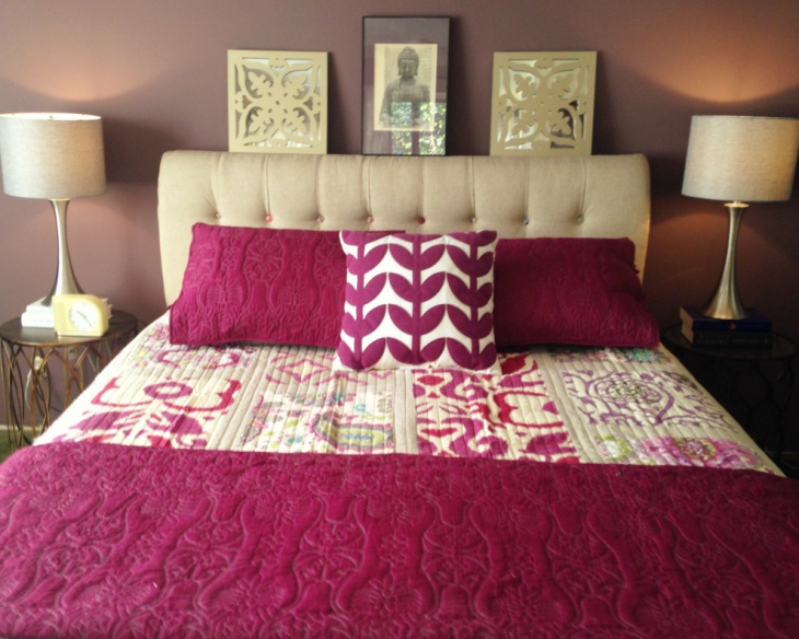elegant bohemian style bedroom
