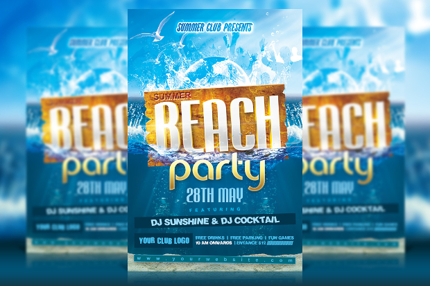 Flyer for Beach Party