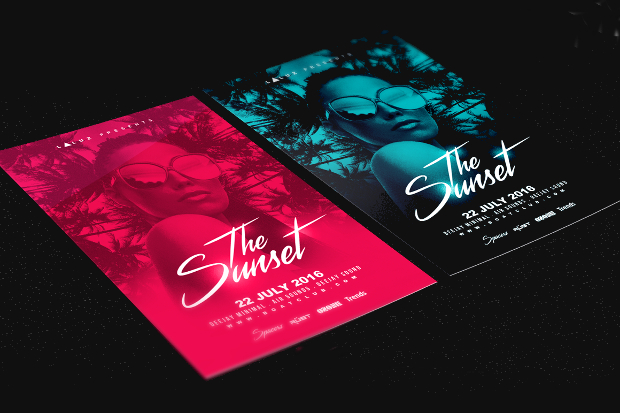 Summer Tropical Flyer Template for Party