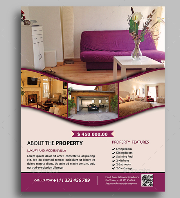 Beautiful Design for Real Estate Flyer