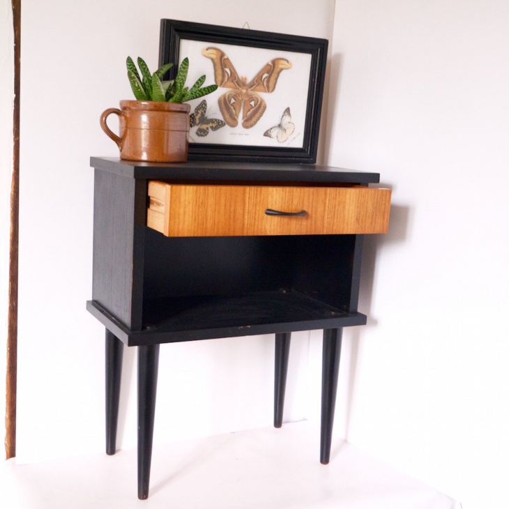 danish night stand bedside table