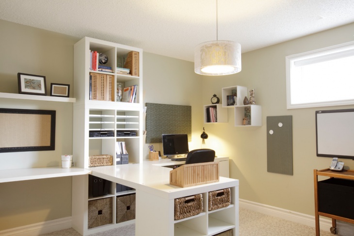 elegant cream accent wall paint for home office