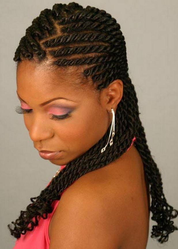 black hairstyles with braids