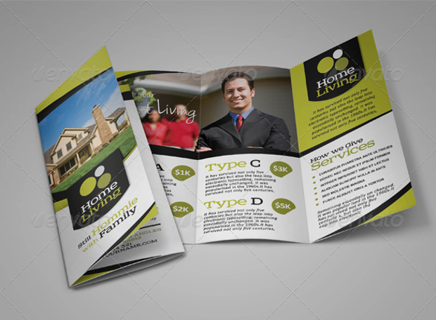 Living Real Estate Trifold Brochure