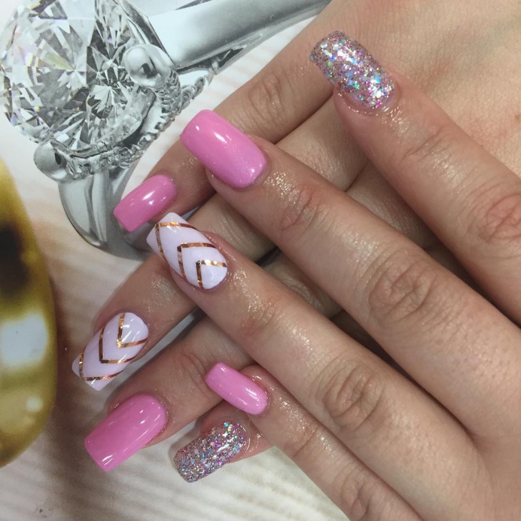 different acrylic nail art designs