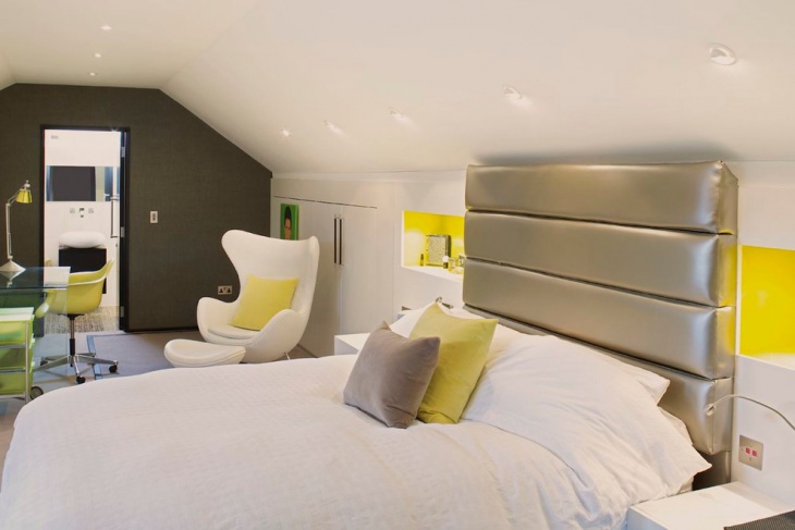 attic futuristic bedroom design for boys
