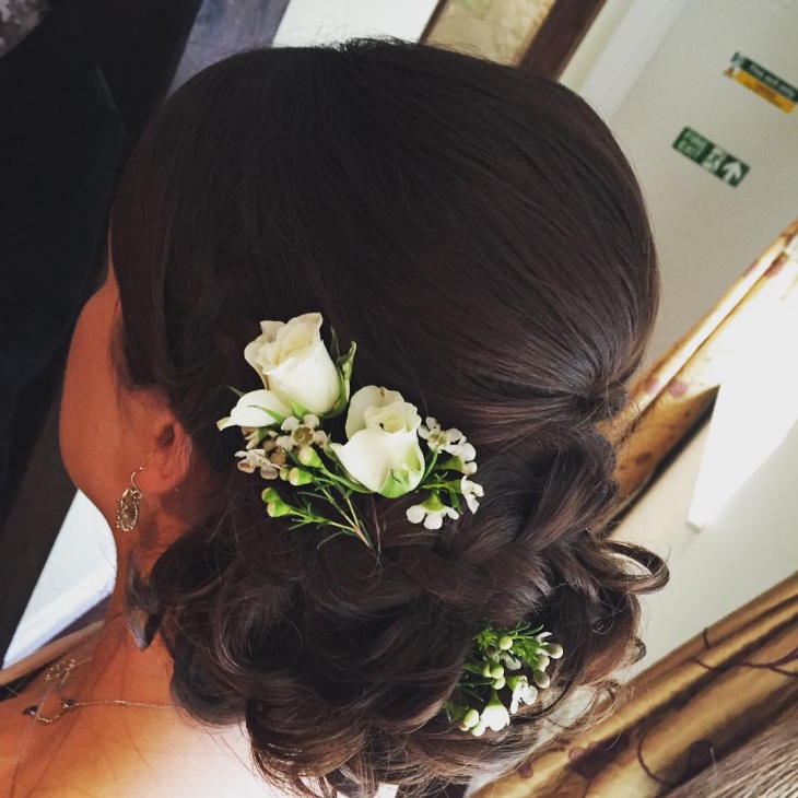 updo hairstyle for bride