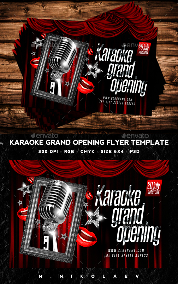Colorful Karaoke Flyer