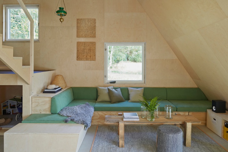 swedish furniture in scandinavian living room