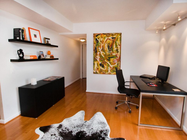home office gets streamlined minimal design