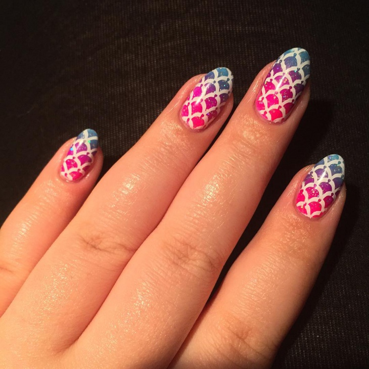 fabulous mermaid nail design