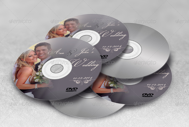 photorealistic clean cd cover and disc mock up