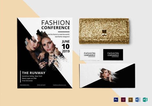fashion conference flyer template 600x420