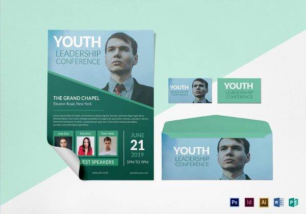 youth leadership conference flyer template 600x420