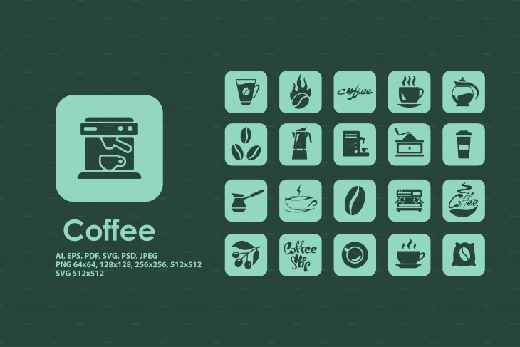 coffee simple icons1