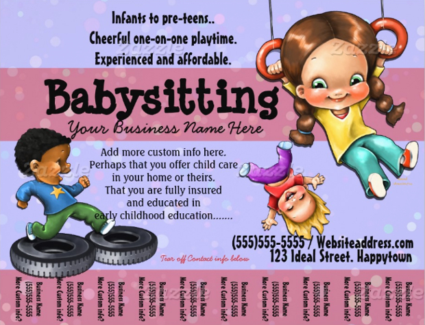 Babysitting Business Flyer Design