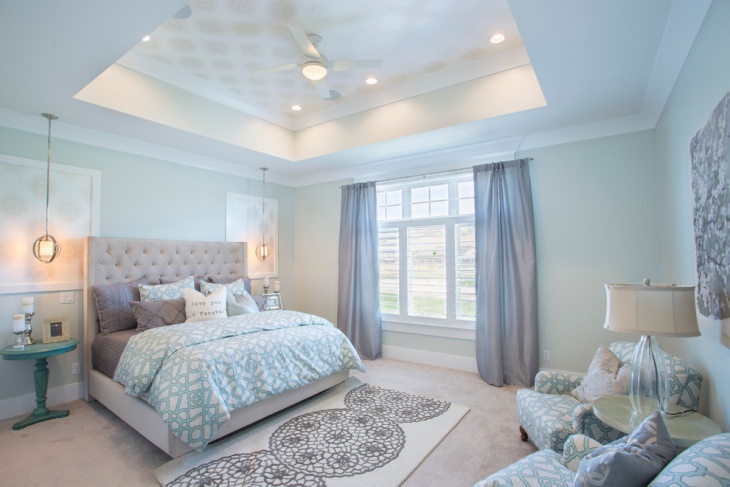 cool blue bedroom design idea