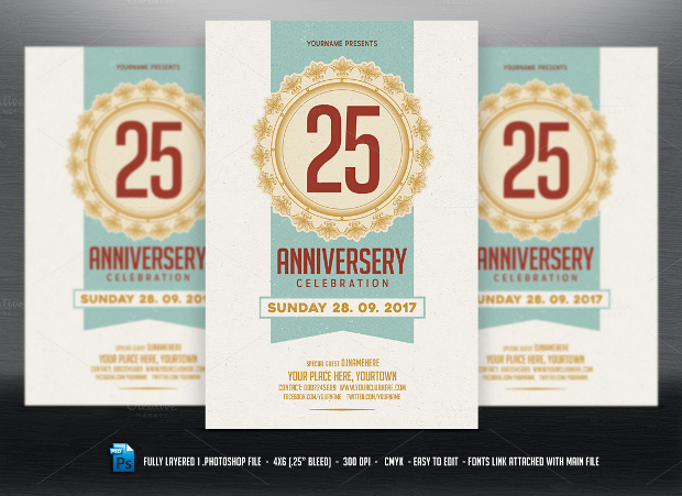 anniversary celebration flyer