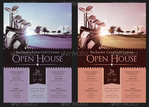 Golf Course Open House Flyer