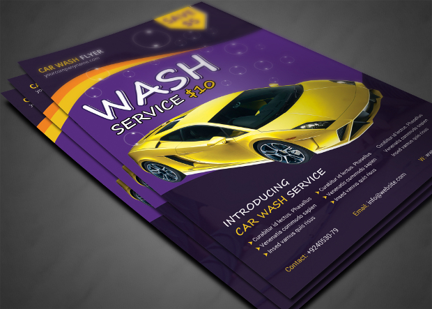 Classy Design of Car Wash Flyer