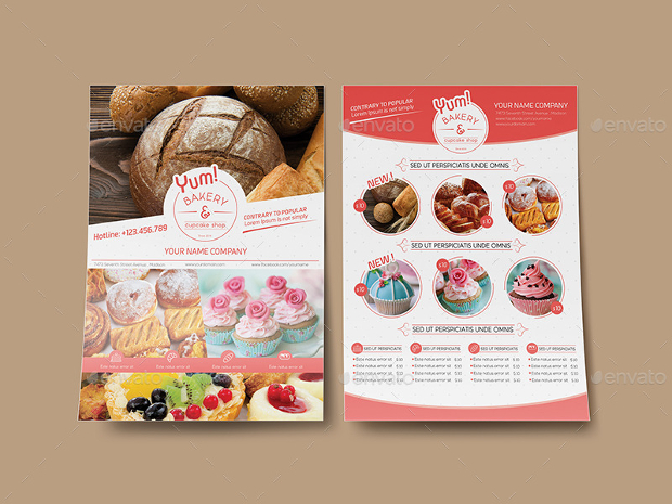 Bakery & Cupcake Shop Flyer
