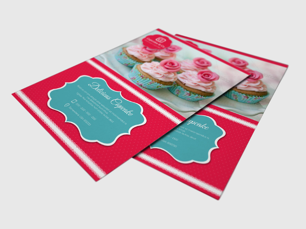 Sweet & Cupcake Flyer Design