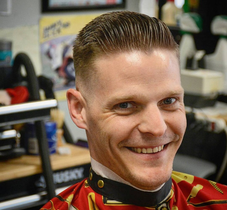 comb over military haircut design