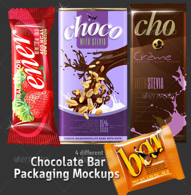 4 chocolate bar packaging mockups1