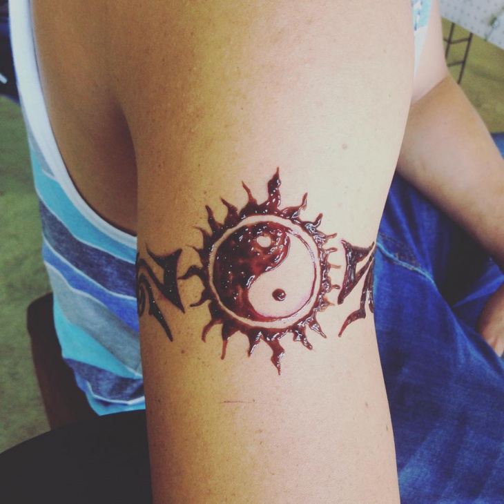 band sun tattoo idea