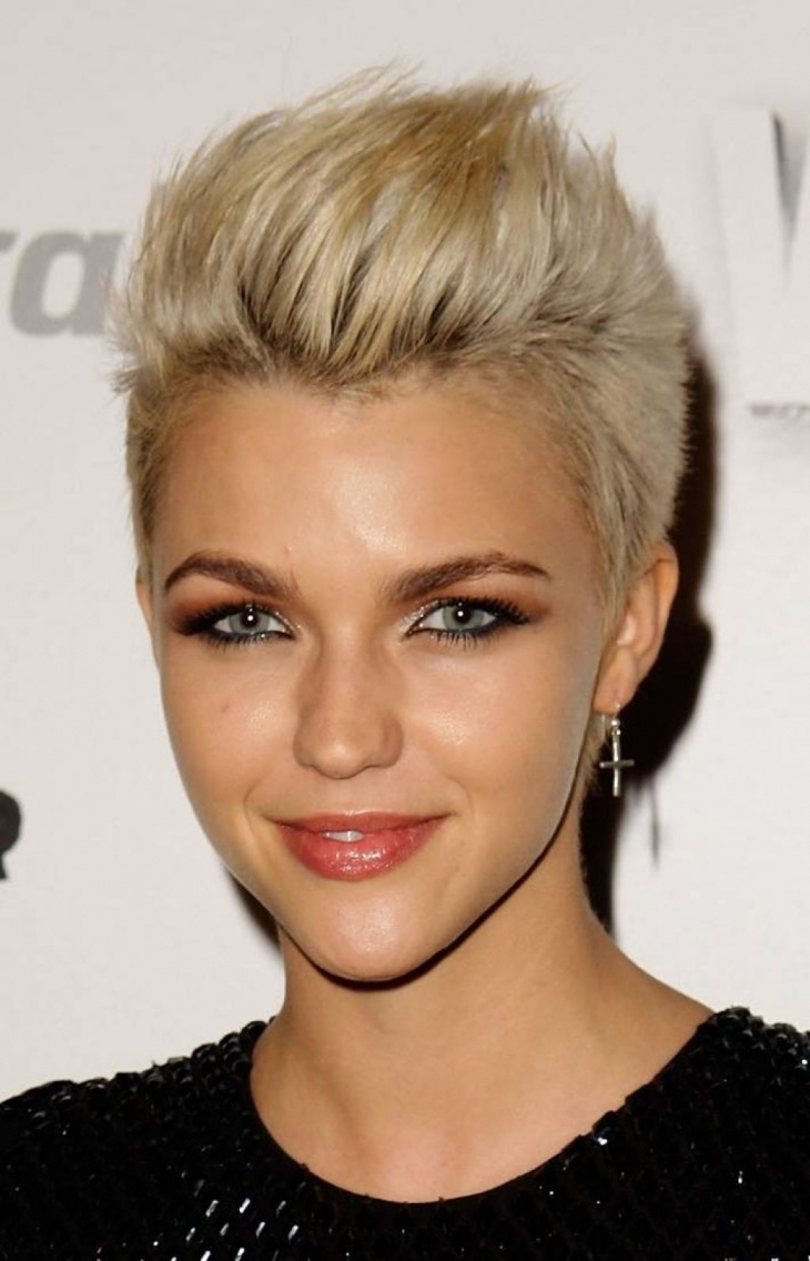 ruby rose with hipster hairstyle