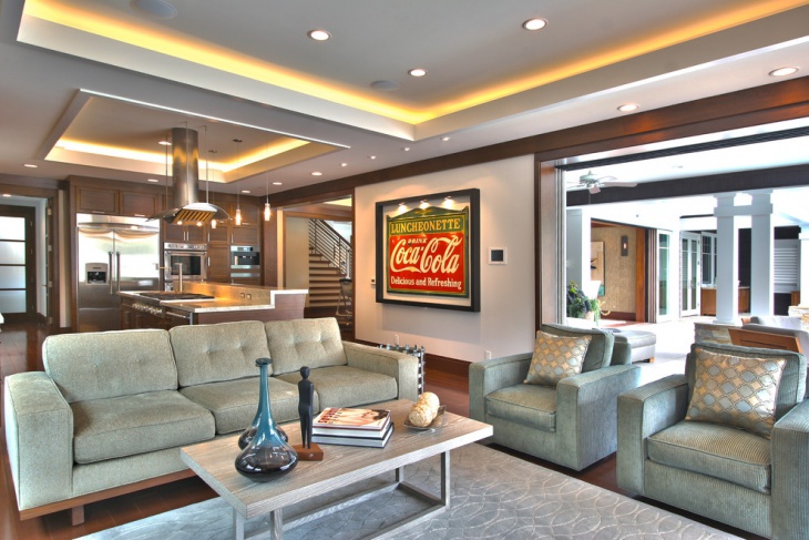 contemporary living room lighting