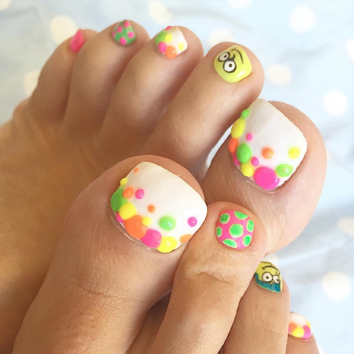 super cute toe nail art