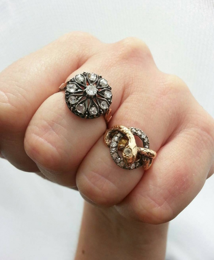 antique diamond engagment ring