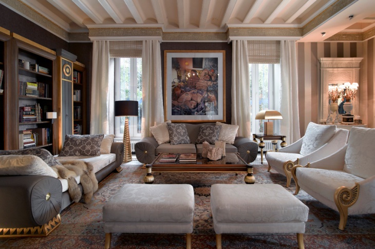 luxury eclectic living room idea
