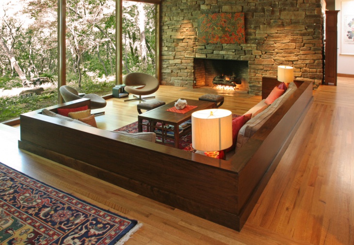 wooden sofa for family room