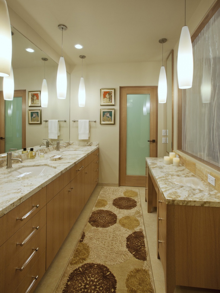 small bathroom with granite countertops
