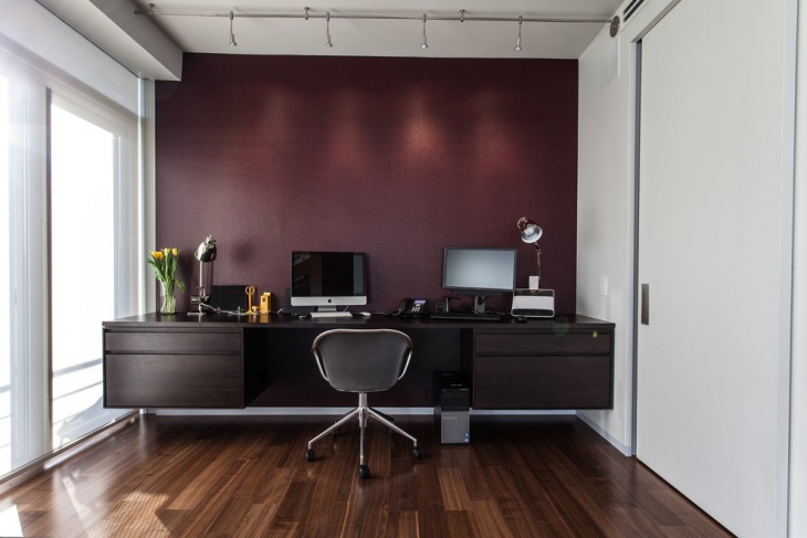 classic gray home office design2