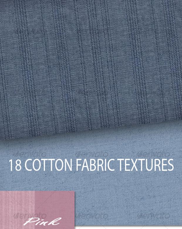 plain and striped cotton textures