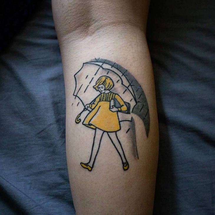 umbrella girl tattoo