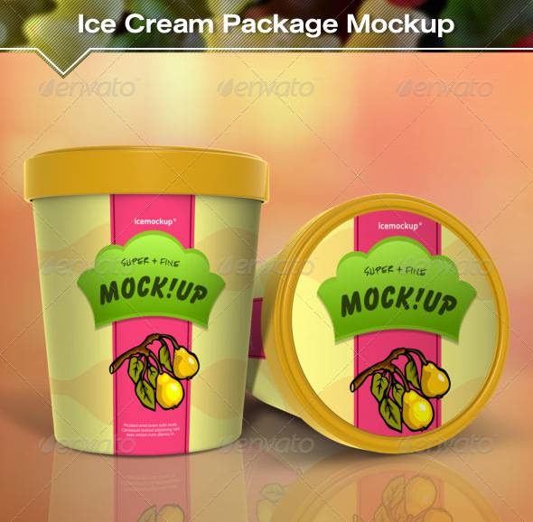 22ice cream package mockup