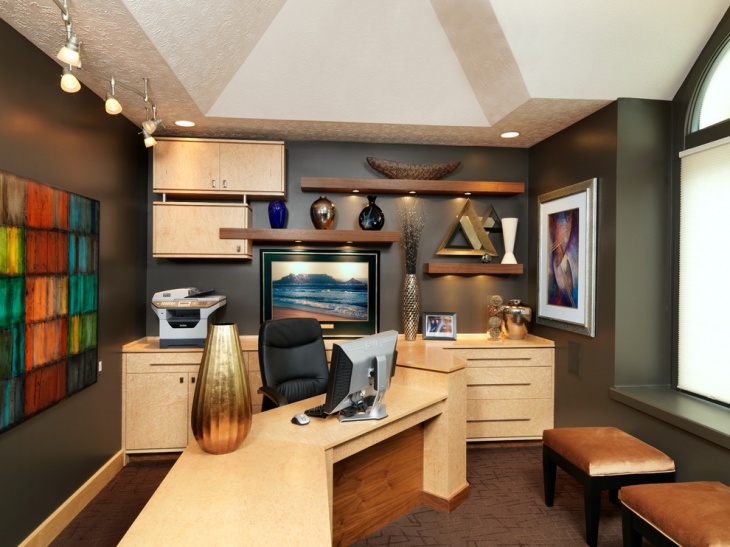 trendy interior office color design