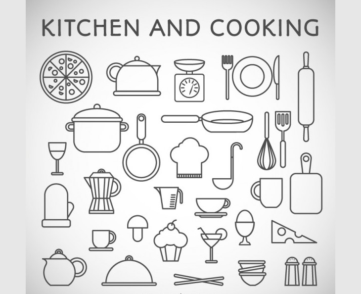 kitchen and cooking icons1