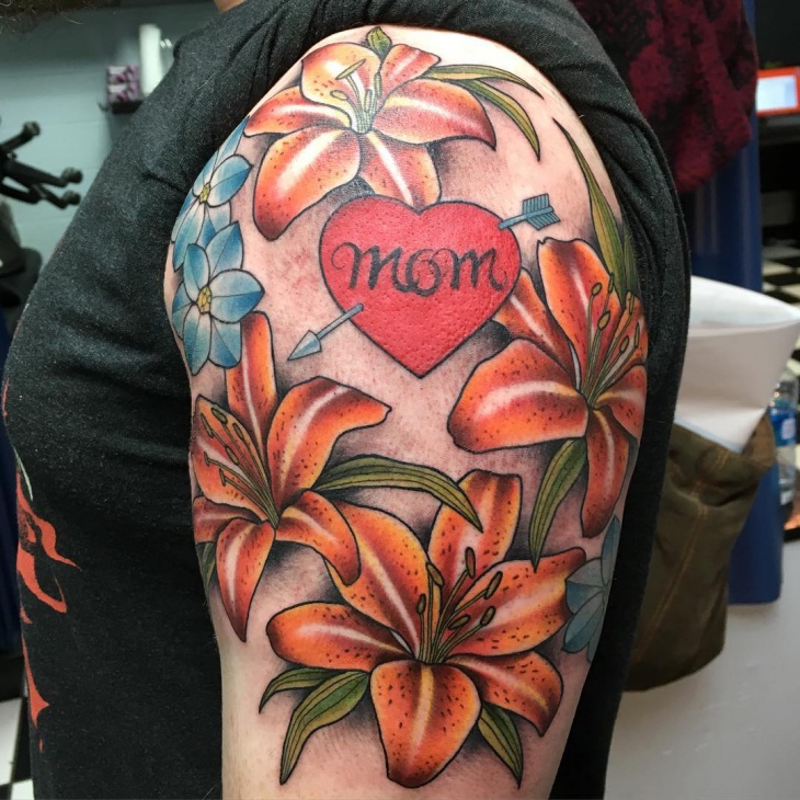 beautiful mom tattoo design