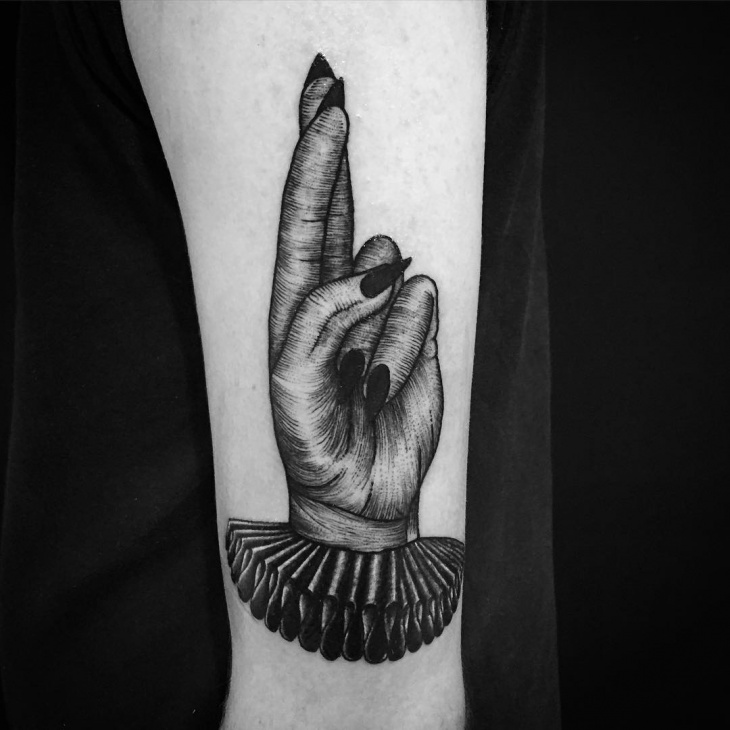 witch hand tattoo design