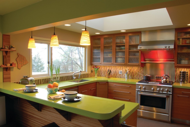 classic green kitchen idea