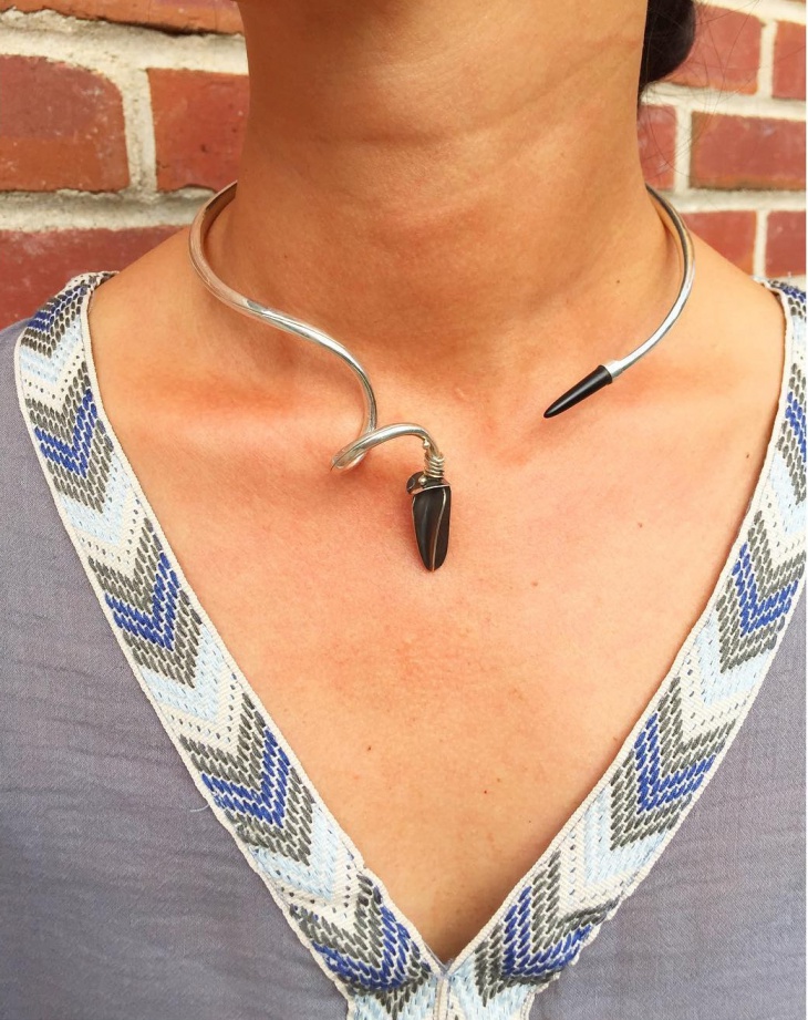 unique sculptural necklace for women